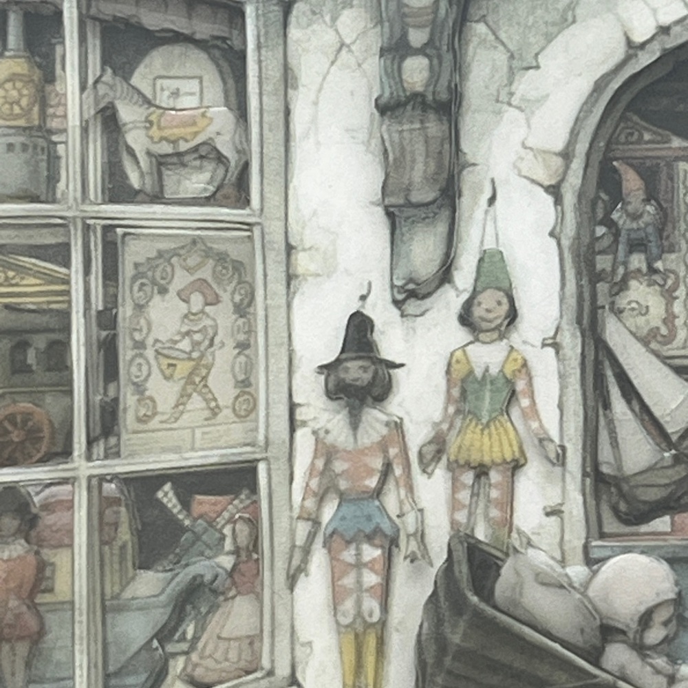 Anton Pieck Art Print in Wooden Frame - Picture 9 of 13